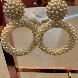 Stella & Dot | Oh Ya Gold + Pearl Drop Statement Earrings. Worn once EUC!